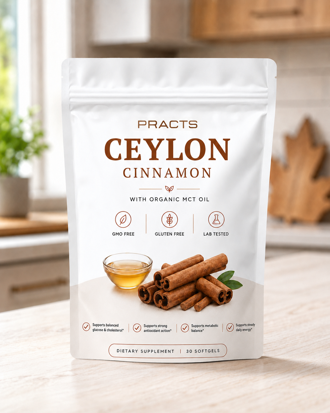 PRACTS Ceylon Cinnamon with MCT Oil CA